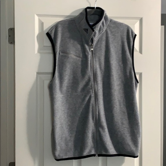 Mens | Adidas Fleece Vest Grey - Large EUC